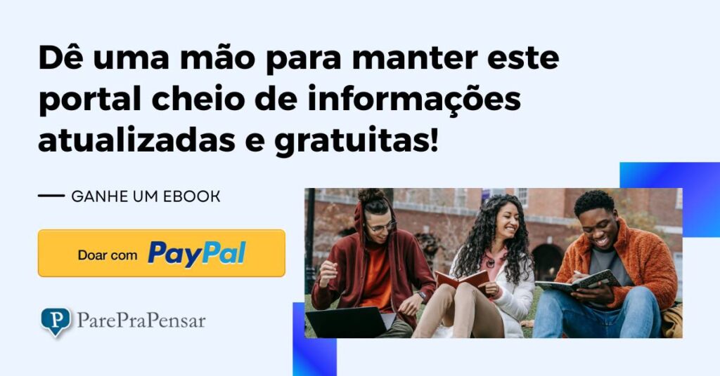 Ajude o ParePraPensar.com através do PayPal - Seja participativo